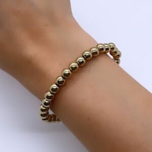 NWT Wool + Pepper Co. Gold Beaded Bracelet